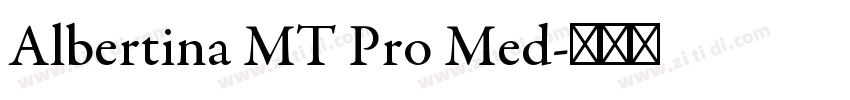 Albertina MT Pro Med字体转换
